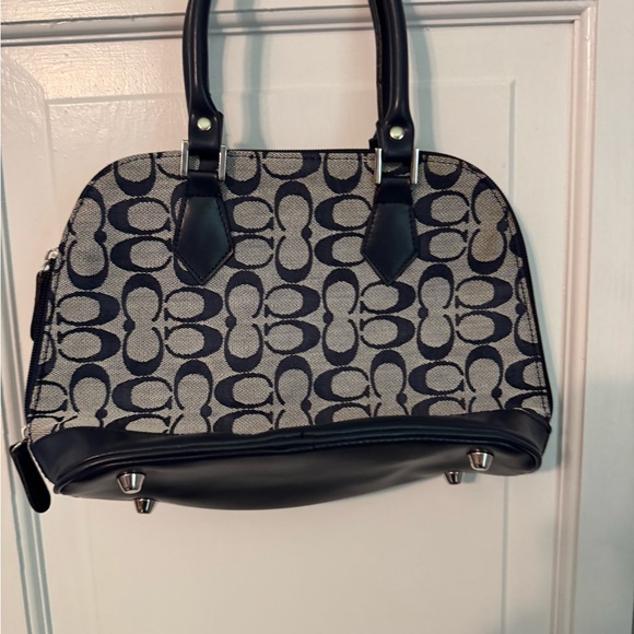 Coach Handbags - COACH NEW Never Used Classic Signature Designer Handbag. 👜 Jacquard Dome Satchel